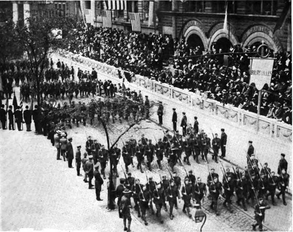 28th Division on Parade at Independence Hallx600