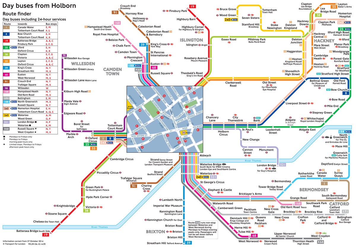 bus map london