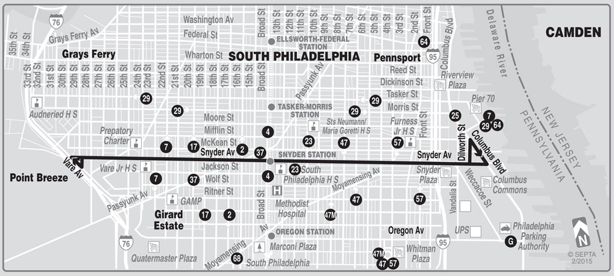 bus map septa snyder 1200