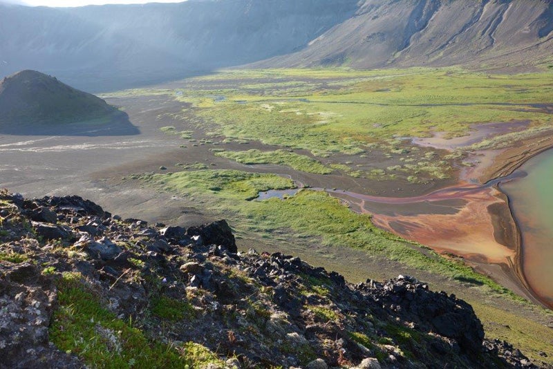 Christopher Solomon in Aniakchak National Monument and Preserve in Alaska