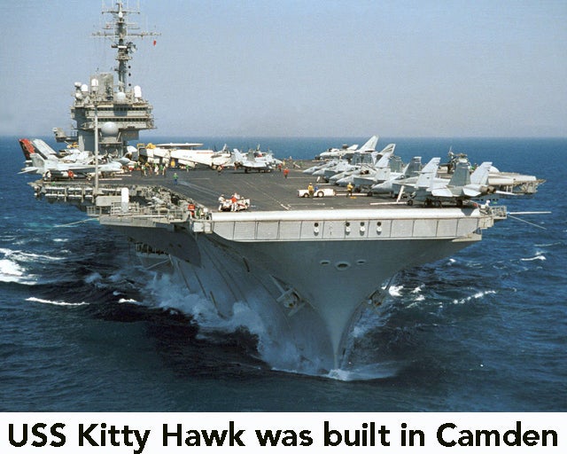 USS Kitty Hawk CV-63 made in canden