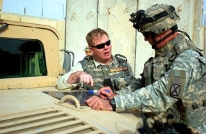 Dr. David Kilcullen on duty with U.S. force in Iraq. A photo from Dr. Kilcullen's Facebook page.