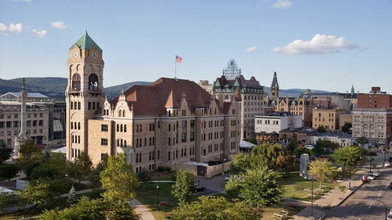 A view of downtown Scranton. (Lindsay Lazarski/WHYY)