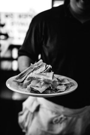 A hearty meal at Little Pete's. (Neal Santos/WHYY)