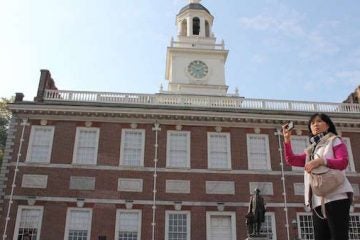 U.S. Interior Secretary Ryan Zinke  has suggested that holograms may enliven Independence Hall in Philadelphia. No further information was available on Zinke's idea. (Emma Lee/WHYY)