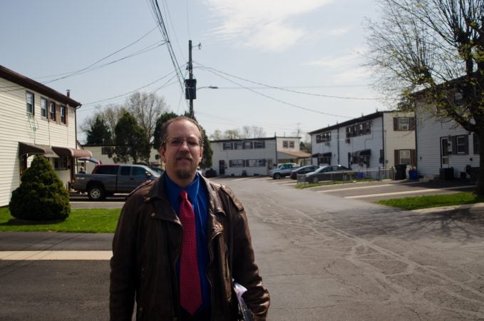 Ross Feinberg in a cul-de-sac in Pennypack Woods. (Alex Lewis/Every ZIP Philadelphia)