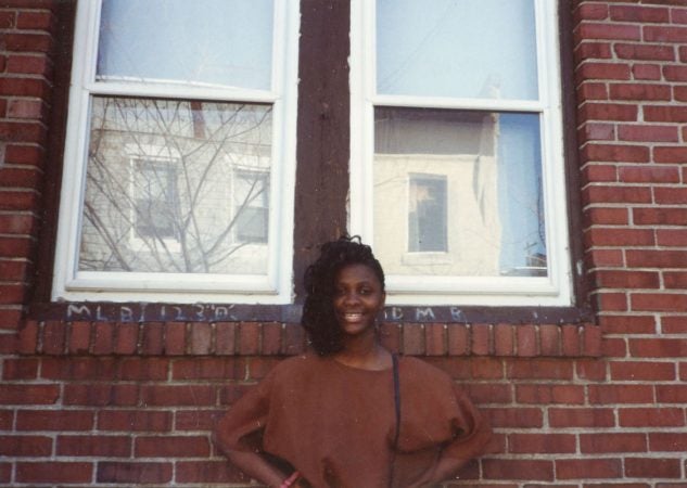 Diane Precht as a child in front of their home on East Williams Street in Jewtown. (Courtesy of Diane Precht)