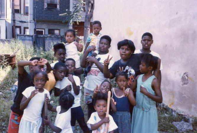 Another example of the activities the adults of Jewtown provided for the kids was teaching them how to maintain a neighborhood garden. Urban farms are more common today but at the time this was an unusual and exciting thing to have in your neighborhood. (Courtesy of Diane Precht)