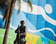 A National Security Force officer in Rio de Janeiro