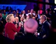Matt Lauer and Hillary Clinton at the Commander in Chief forum