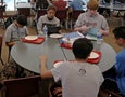 Teens around a table