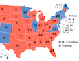 the 2016 Electoral College map
