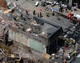 the collapsed Salvation Army store in Philadelphia