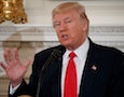 President Donald Trump speaks to a meeting of the National Governors Association at the White House, Monday, Feb. 27, 2017, in Washington. (AP Photo/Evan Vucci)