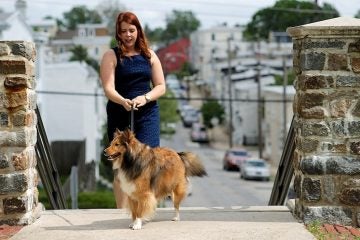  Meredith Hankins, 29, recently bought a house near Gorgas Park in Roxborough. (Bas Slabbers/for NewsWorks) 