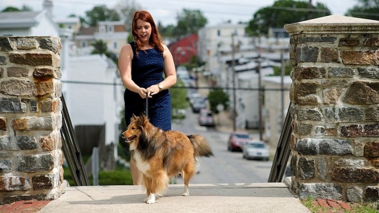  Meredith Hankins, 29, recently bought a house near Gorgas Park in Roxborough. (Bas Slabbers/for NewsWorks) 