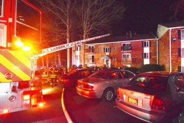  Foxwoods apartment fire displaces more than 15 residents. (John Jankowski for Newsworks) 