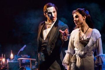  “The Phantom of the Opera” stops in Philadelphia on its national tour, March 19 through April 13.  Photo by Matthew Murphy. 