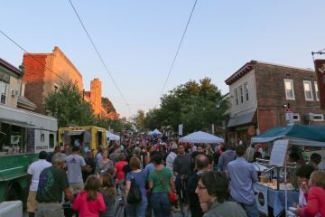 This year Mt.Airy Street Fare drew in a record-breaking crowd of approximately 14,000 visitors! (Natavan Werbock/for NewsWorks)