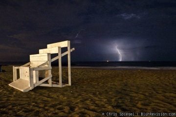  A thunderstorm off Ocean Grove. (Photo: Chris Spiegel/Blur Revision Media Design) 