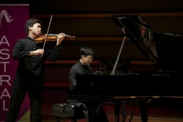 Violinist Timothy Chooi performs at the Astral music festival. (Ryan Brandenberg/Astral Artists)