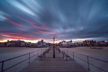  A late October 2014 sunset in Ocean Grove by JSHN contributor Robert Raia‎.  