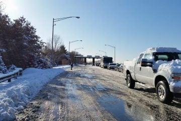 11043233_10152818023363002_2102487604804443908_n A line of vehicles entering the Garden State Parkway at Exit 109 Friday morning. (Photo: JSHN contributor Rachael Gener)