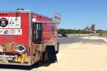 The Empanada Guy truck at Sandy Hook in May 2015. (Photo courtesy of The Empanada Guy)