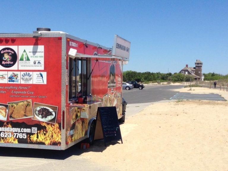 The Empanada Guy truck at Sandy Hook in May 2015. (Photo courtesy of The Empanada Guy)