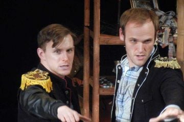  Ben Michael (left) and Alex Bechtel as two princes in Theatre Horizon's production of 'Into the Woods,' nominated for a dozen Barrymore Awards -- the most for a production staged this past season.  