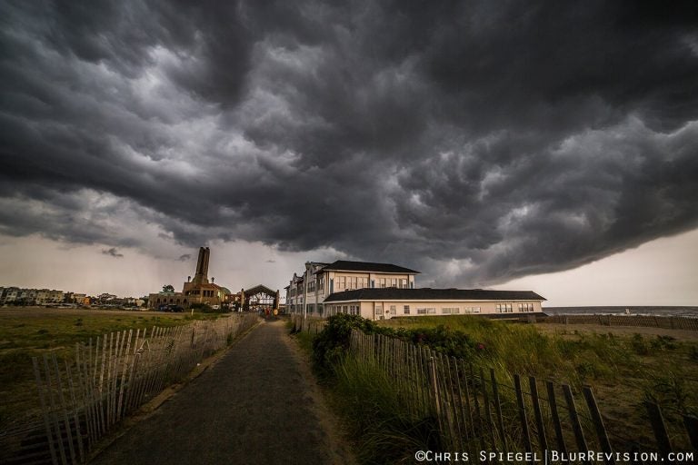  Storm clouds over Asbury Park during a July 30, 2015 thunderstorm. (Photo: Blur Revision Media Design) 