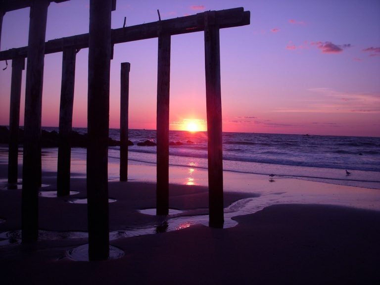  Today's sunrise in Ocean Grove by Daniel Tito. (Via Jersey Shore Hurricane News)  