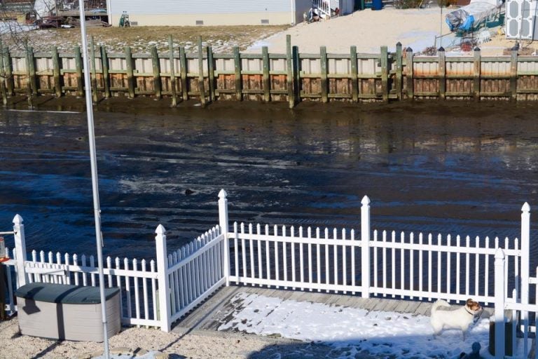  A blowout tide in Mystic Island this afternoon. (Photo: Rob Libonati) 