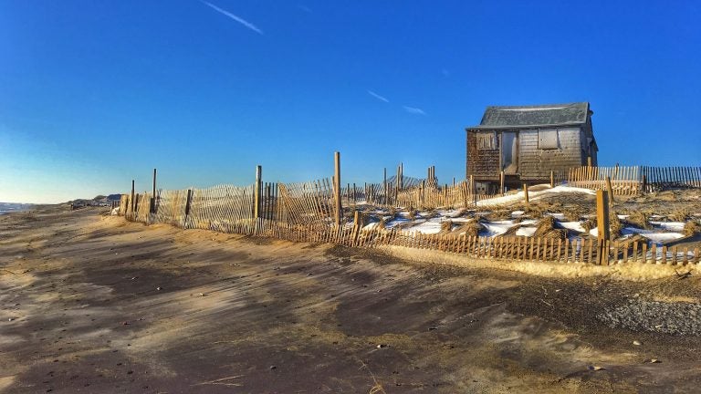  Judge's Shack along the Island Beach State Park oceanfront as seen yesterday morning by Kevin Knutsen. 