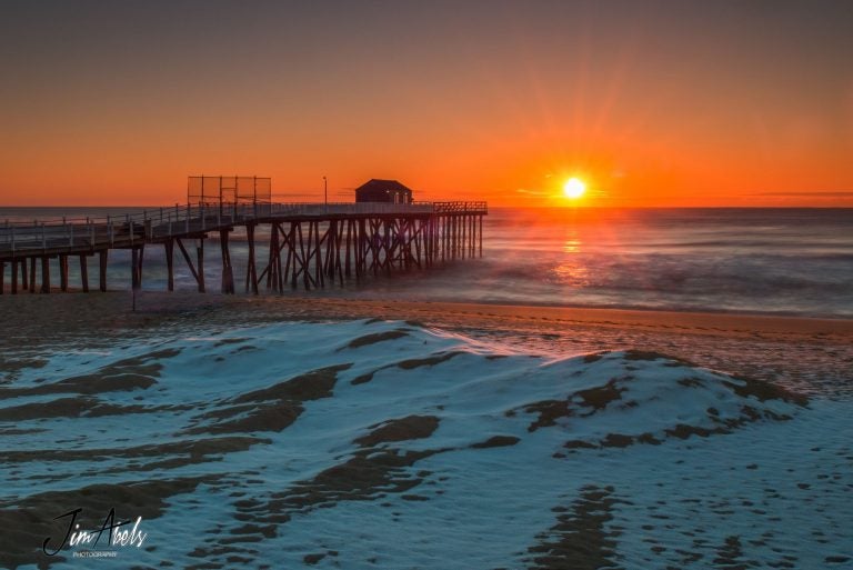 Today's sunrise in Belmar by JSHN contributor Jim Abels‎.