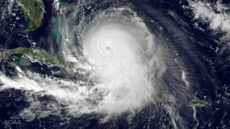 Category 4 Hurricane Joaquin in the Bahamas as seen by the GOES East satellite at 1900Z on October 1