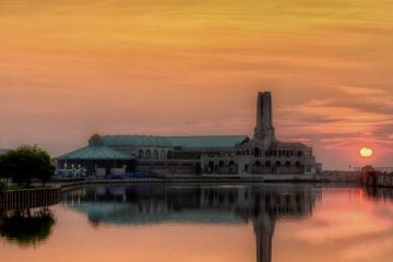 Today's sunrise in Asbury Park by Tom Berg Photography.