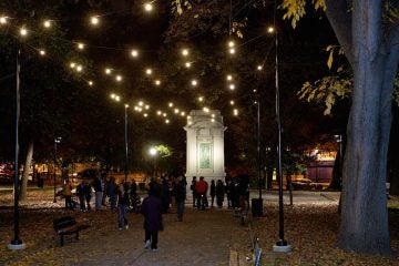 Vernon Park on Tuesday night. (Bastiaan Slabbers/for NewsWorks)