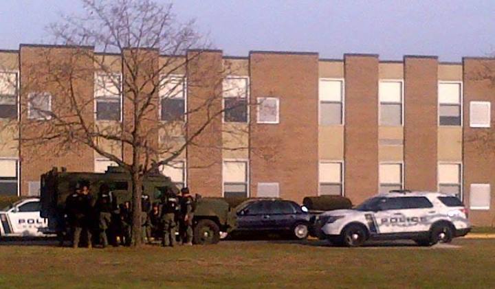  Authorities at St. John Vianney High School in Holmdel Wednesday. (Image courtesy of the Monmouth County Prosecutor's Office) 