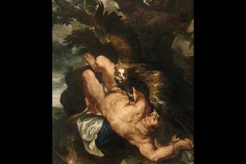 Peter Paul Rubens' Prometheus Bound was inspired by works by Michelangelo and Titian. All three are together at the Philadelphia Museum of Art in The Wrath of the Gods exhibit. (Image courtesy of the Philadelphia Museum of Art)