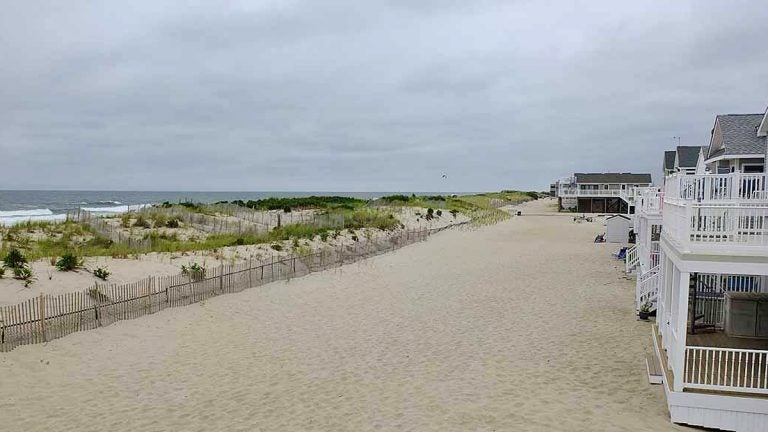  Ocean front homes in South Seaside Park, NJ. (Alan Tu/WHYY) 