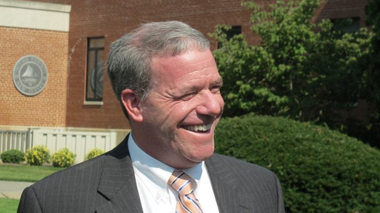  U.S. Senator Jeff Chiesa today endorsed Steve Lonegan. (Phil Gregory/WHYY) 