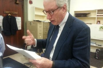  Mayor's Press Secretary Mark McDonald reading letter sent to 25000 property owners whose appeals aren't done 