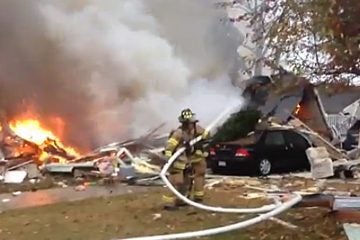 20131107-lower-twp-fire-1200 The aftermath of a house explosion. (Image via Cape May Herald video)
