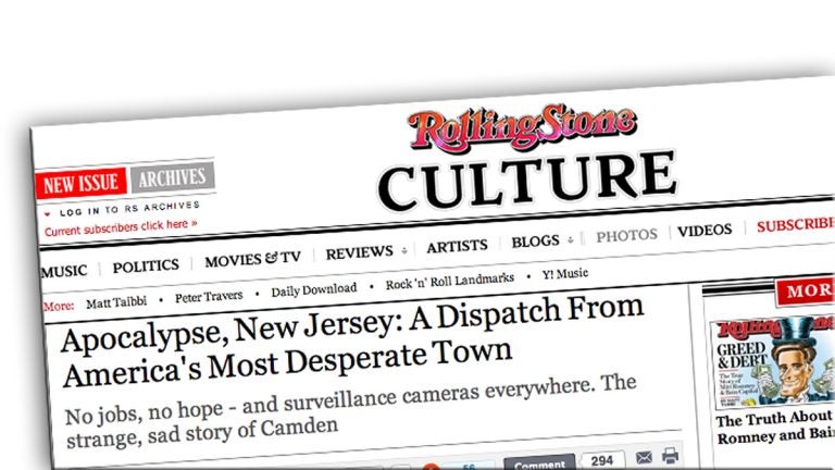  This Rolling Stone article is not sitting well with some Camden residents. 