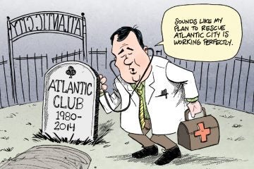  (The Atlantic Club casino is scheduled to close in January 2014. (Cartoon by Rob Tornoe) 
