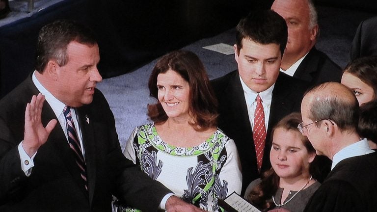  Chris Christie takes oath of office for a second term as New Jersey's Governor. (photo by Phil Gregory) 