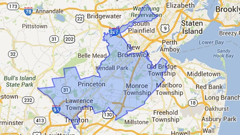  The sprawling 12th Congressional District stretches from Mercer to Union counties in New Jersey.  