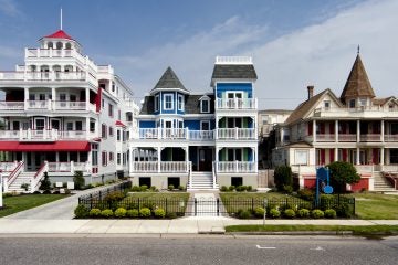 Some of Cape May's most beautiful homes are on Beach Ave. facing the Atlantic Ocean. (<a href=