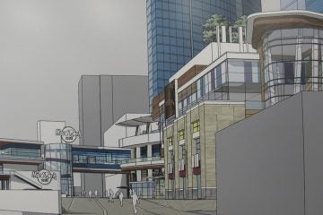 Hard Rock-Atlantic City A 2012 rendering of Hard Rock's proposal for its casino. The project was later abandoned.(AP Photo/Wayne Parry)